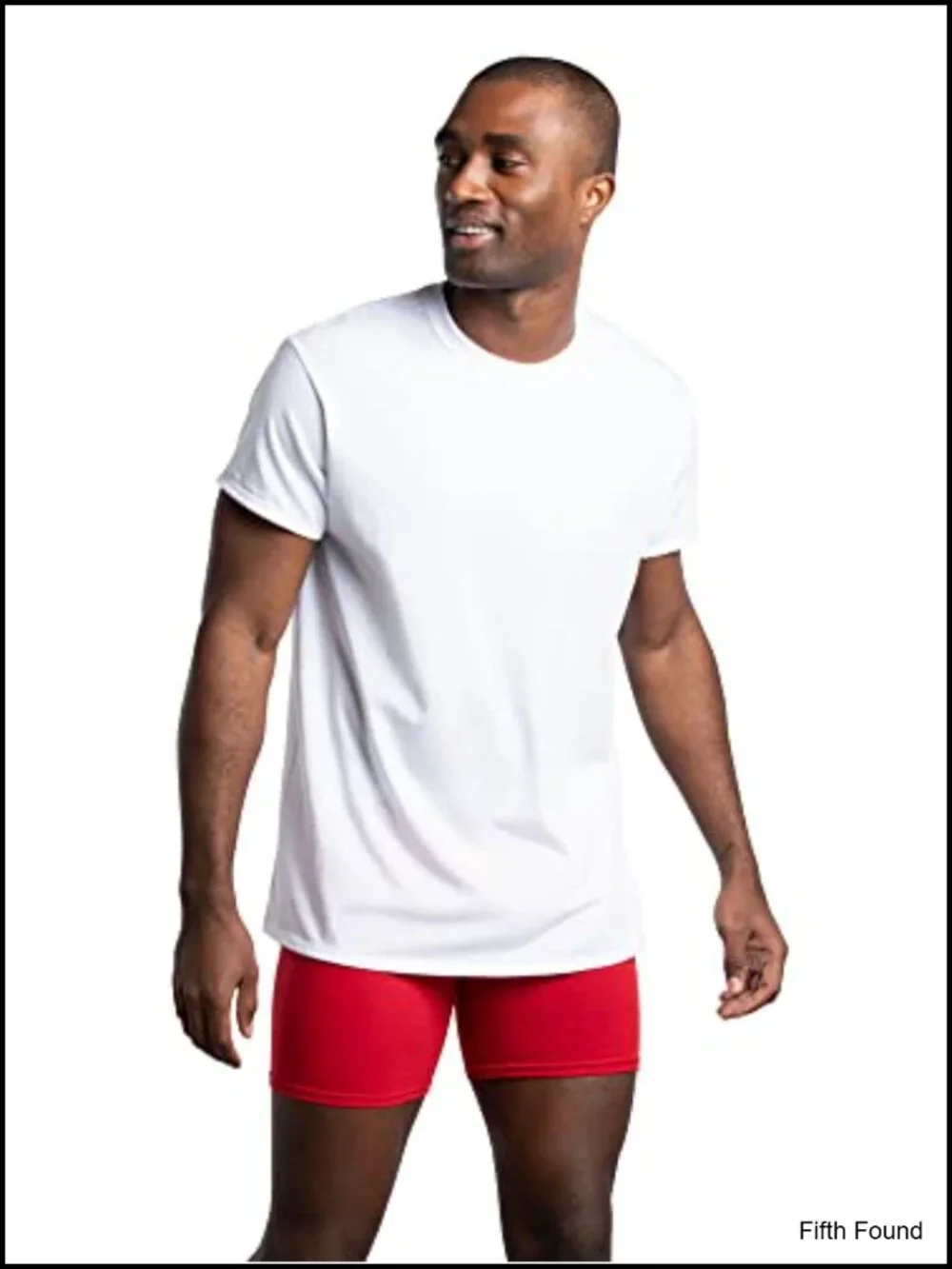 Men's Crew Neck Undershirts 8 Pack Moisture Wicking Tag Free Short Sleeve